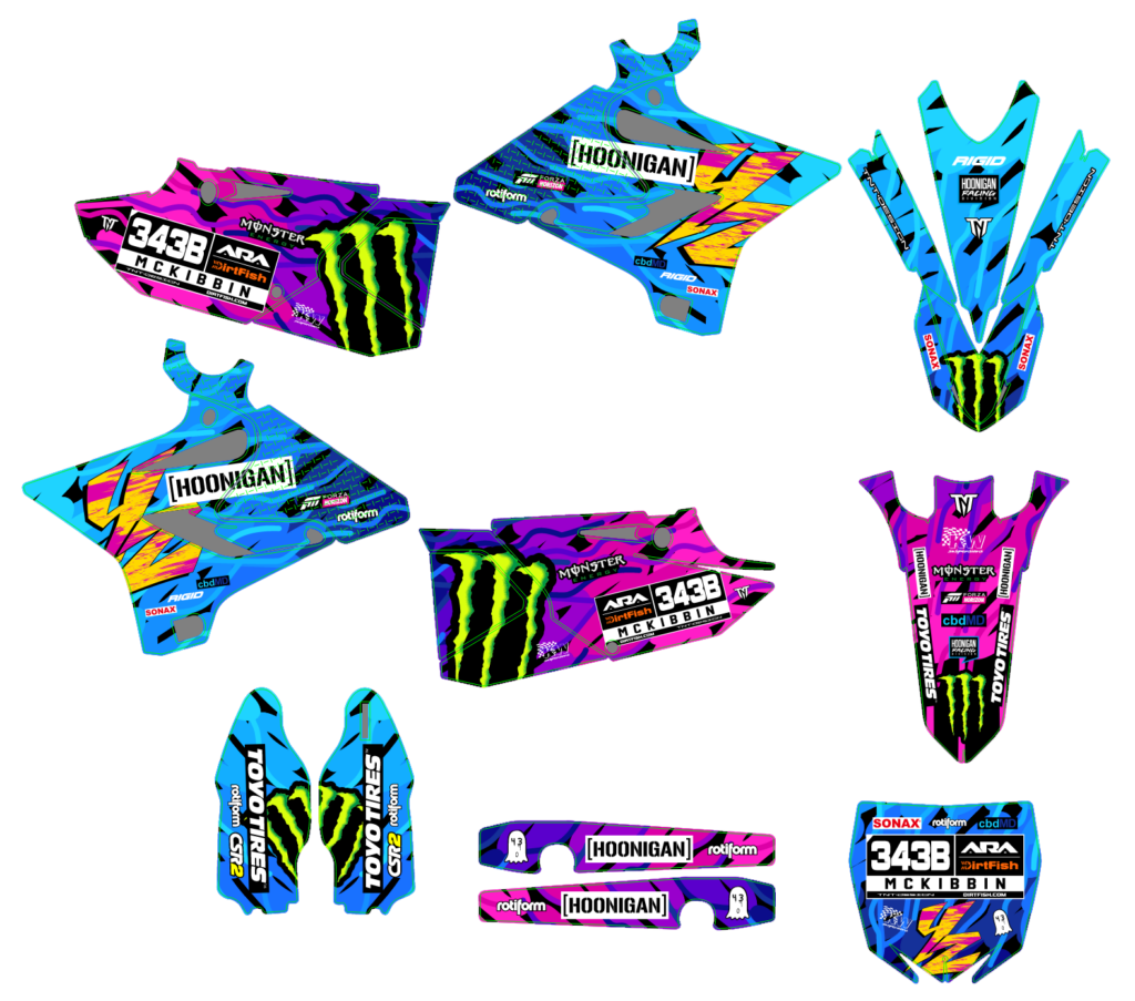 Yamaha custom motocross graphics design YAMAHA25-106