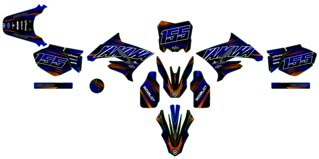 Yamaha custom motocross graphics design YAMAHA25-118