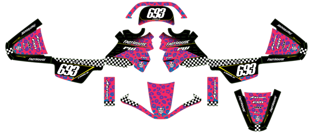 Yamaha custom motocross graphics design YAMAHA25-120