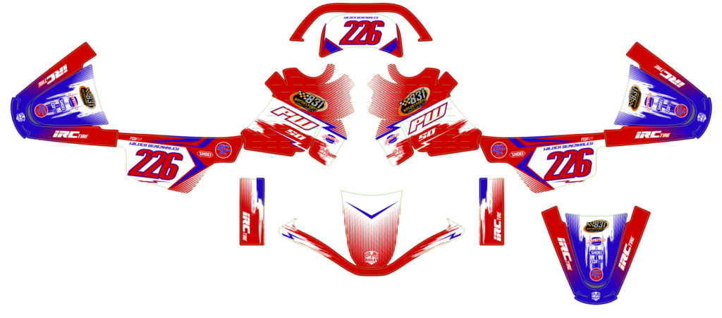 Yamaha custom motocross graphics design YAMAHA25-121