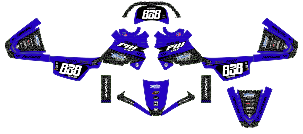 Yamaha custom motocross graphics design YAMAHA25-124