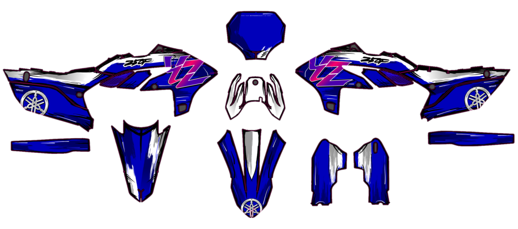 Yamaha custom motocross graphics design YAMAHA25-129