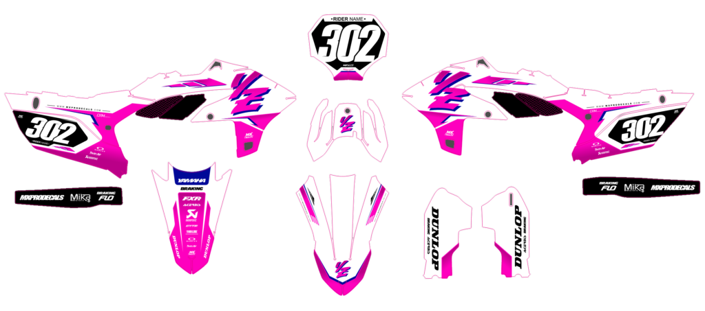 Yamaha custom motocross graphics design YAMAHA25-132