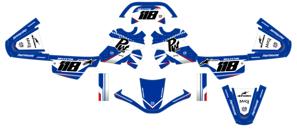 Yamaha custom motocross graphics design YAMAHA25-139