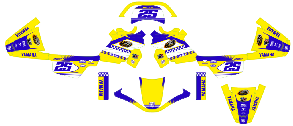 Yamaha custom motocross graphics design YAMAHA25-142