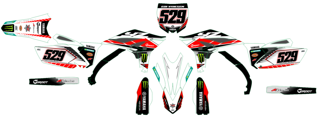 Yamaha custom motocross graphics design YAMAHA25-145