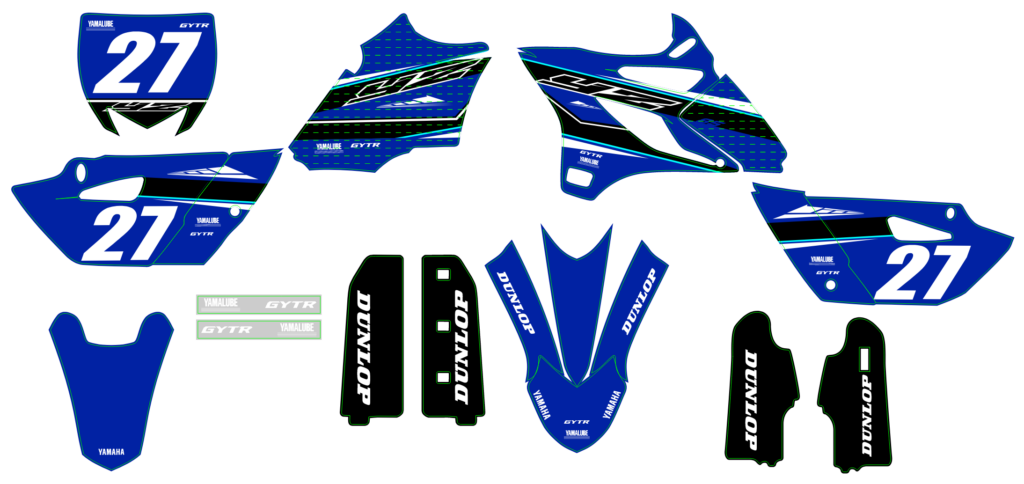 Yamaha custom motocross graphics design YAMAHA25-152