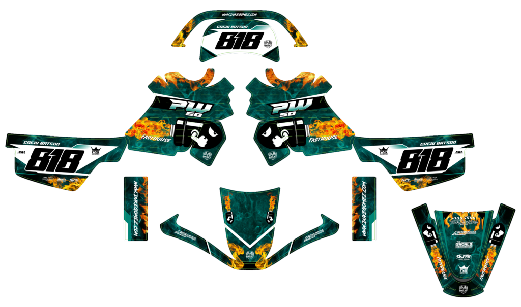 Yamaha custom motocross graphics design YAMAHA25-155