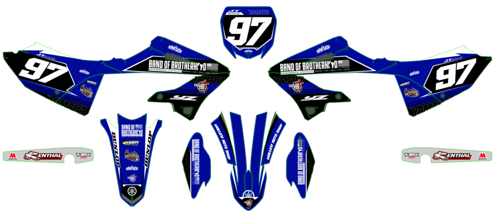 Yamaha custom motocross graphics design YAMAHA25-157