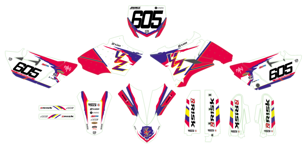 Yamaha custom motocross graphics design YAMAHA25-159