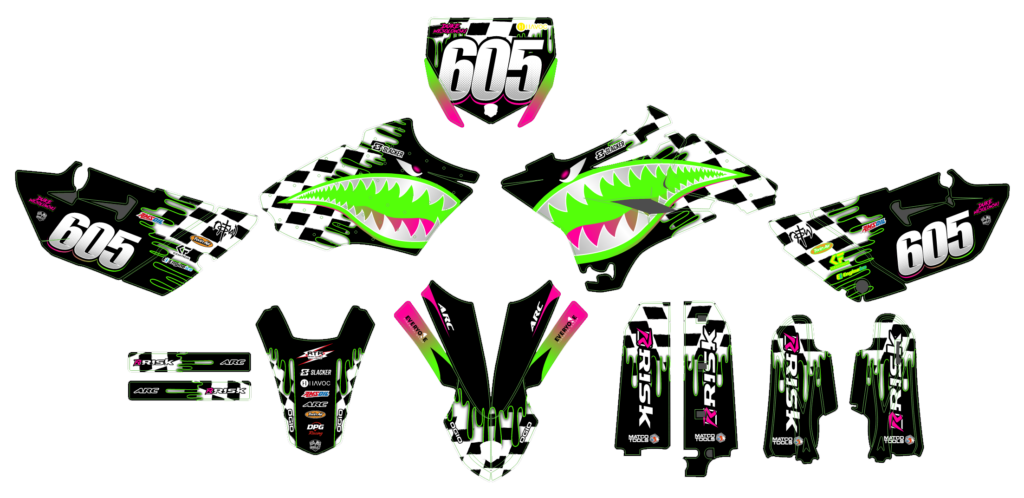 Yamaha custom motocross graphics design YAMAHA25-160