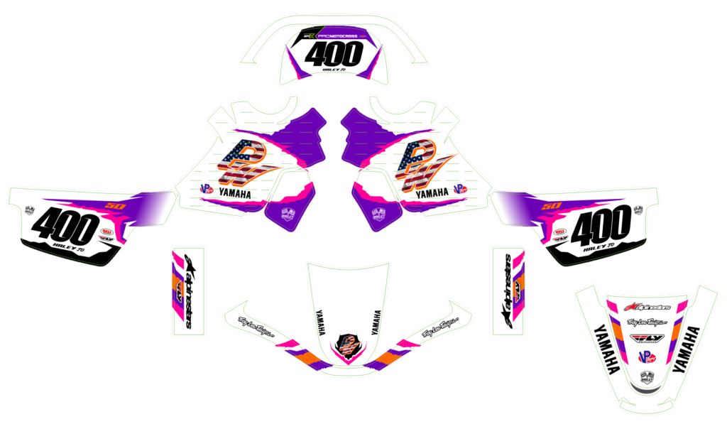 Yamaha custom motocross graphics design YAMAHA25-161