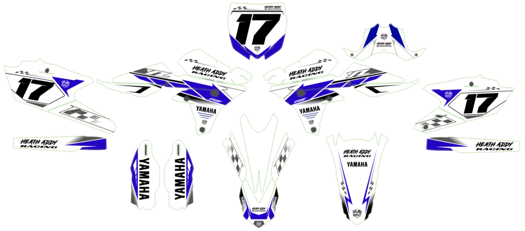 Yamaha custom motocross graphics design YAMAHA25-162