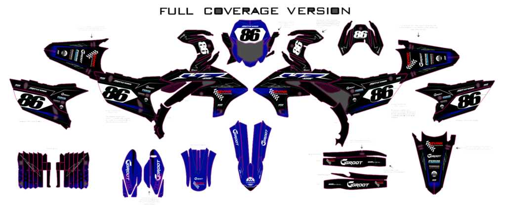 Yamaha custom motocross graphics design YAMAHA25-163