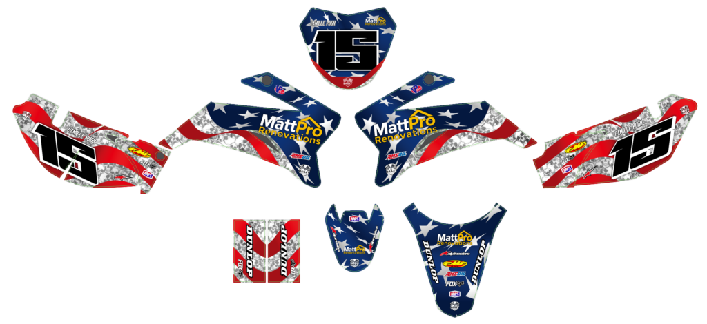 Yamaha custom motocross graphics design YAMAHA25-167