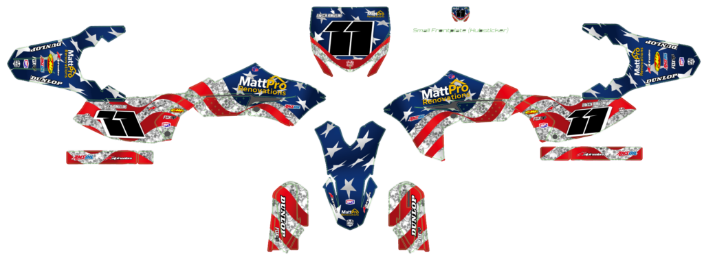 Yamaha custom motocross graphics design YAMAHA25-168