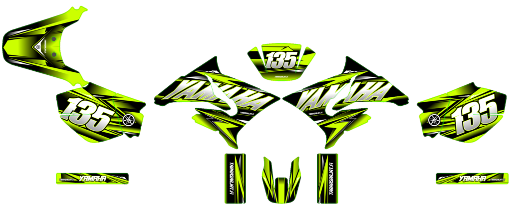 Yamaha custom motocross graphics design YAMAHA25-17