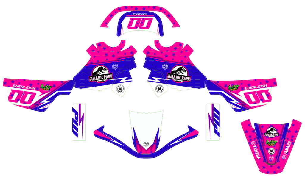 Yamaha custom motocross graphics design YAMAHA25-170
