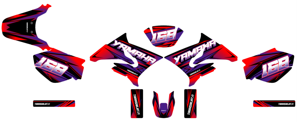 Yamaha custom motocross graphics design YAMAHA25-18