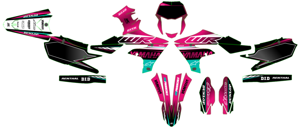 Yamaha custom motocross graphics design YAMAHA25-182