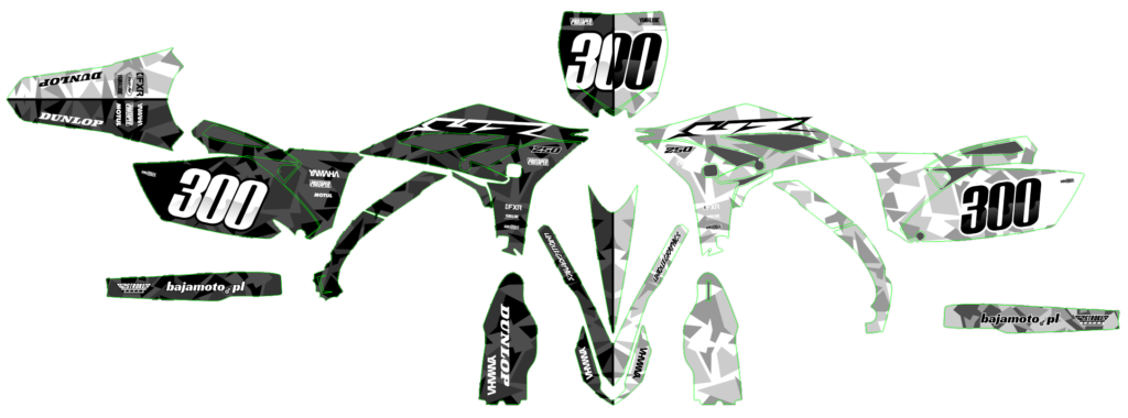 Yamaha custom motocross graphics design YAMAHA25-183