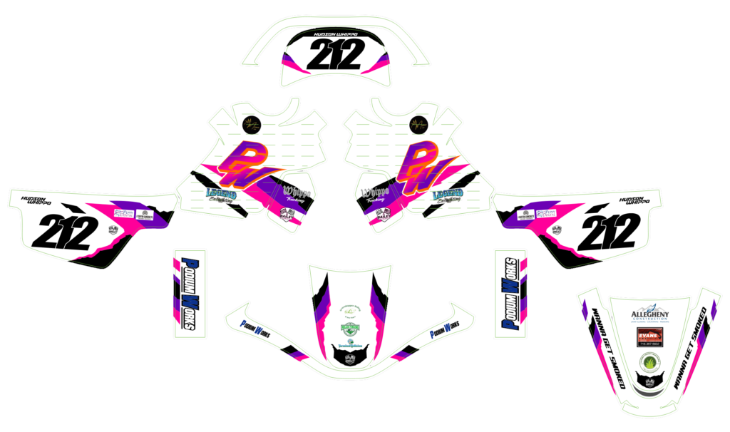Yamaha custom motocross graphics design YAMAHA25-184