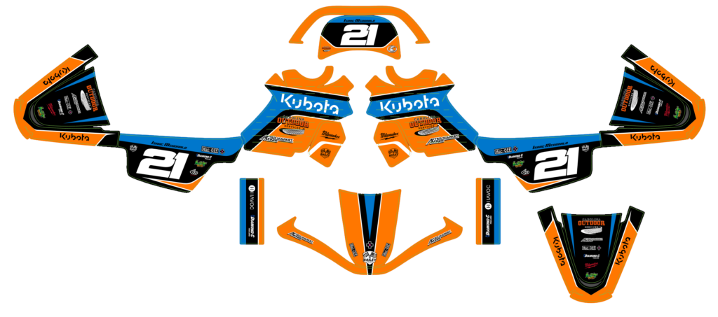 Yamaha custom motocross graphics design YAMAHA25-187