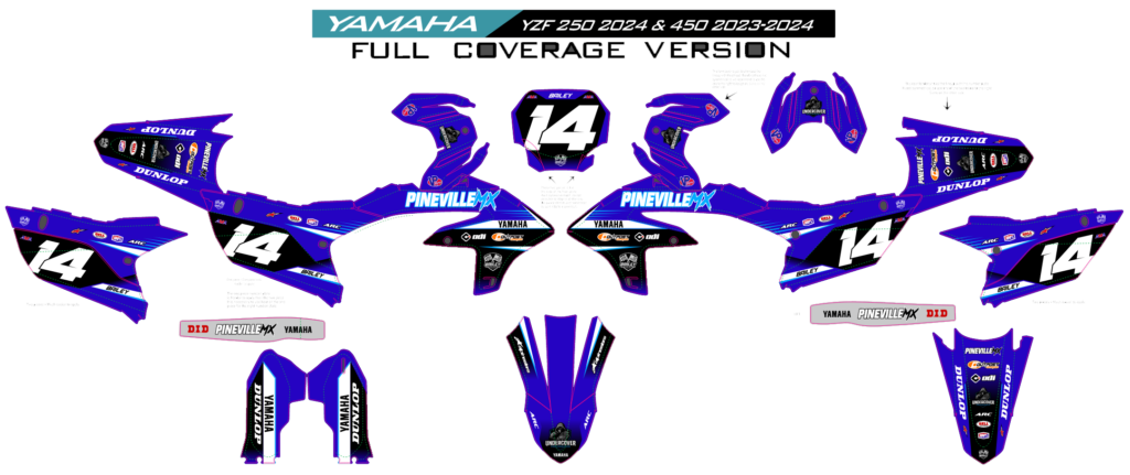 Yamaha custom motocross graphics design YAMAHA25-191