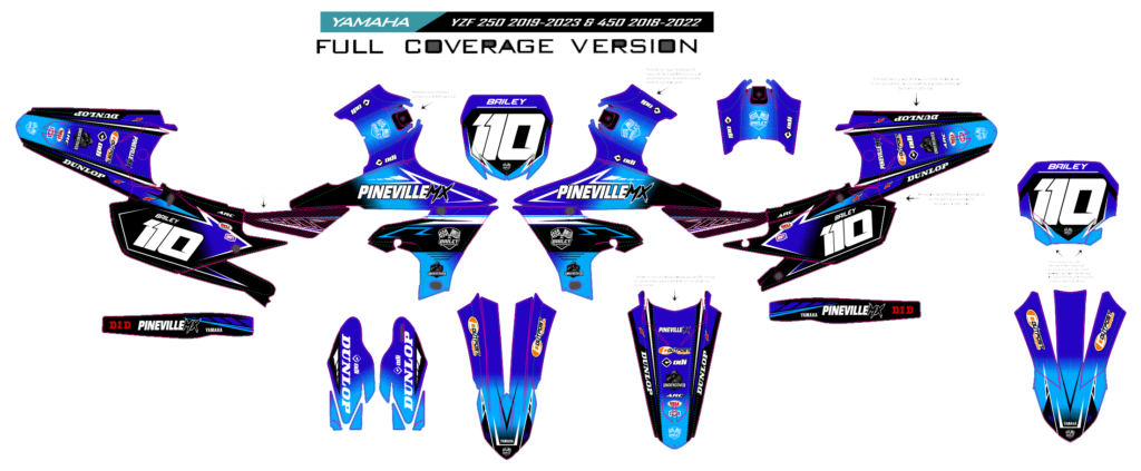 Yamaha custom motocross graphics design YAMAHA25-192