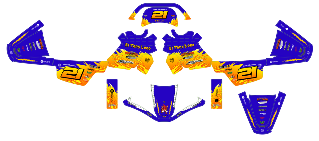 Yamaha custom motocross graphics design YAMAHA25-193