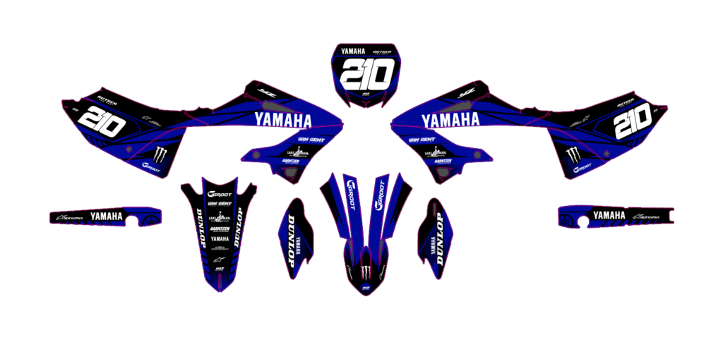 Yamaha custom motocross graphics design YAMAHA25-200