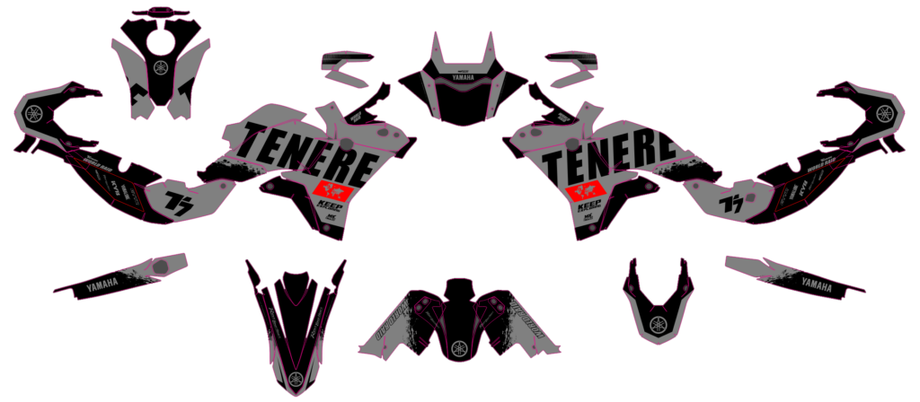 Yamaha custom motocross graphics design YAMAHA25-206