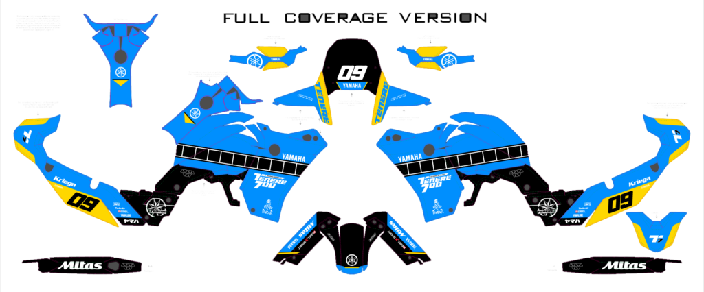 Yamaha custom motocross graphics design YAMAHA25-207