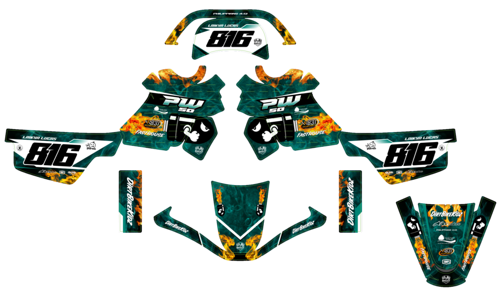 Yamaha custom motocross graphics design YAMAHA25-209