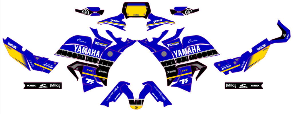 Yamaha custom motocross graphics design YAMAHA25-21