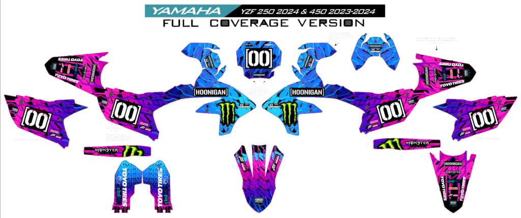 Yamaha custom motocross graphics design YAMAHA25-216