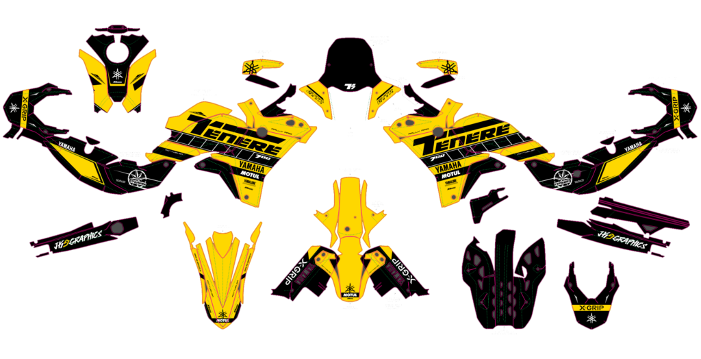 Yamaha custom motocross graphics design YAMAHA25-219