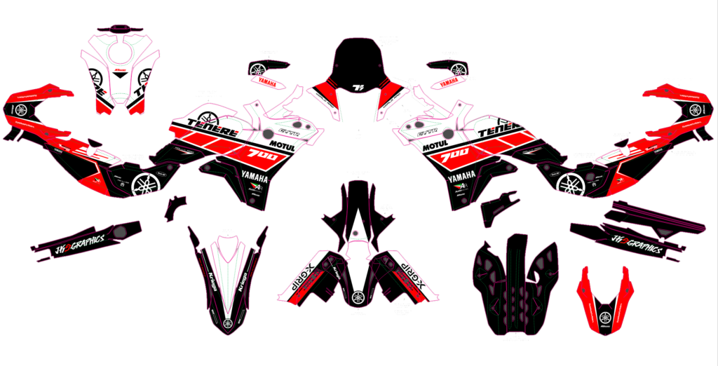 Yamaha custom motocross graphics design YAMAHA25-220