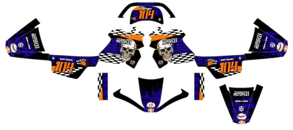 Yamaha custom motocross graphics design YAMAHA25-225