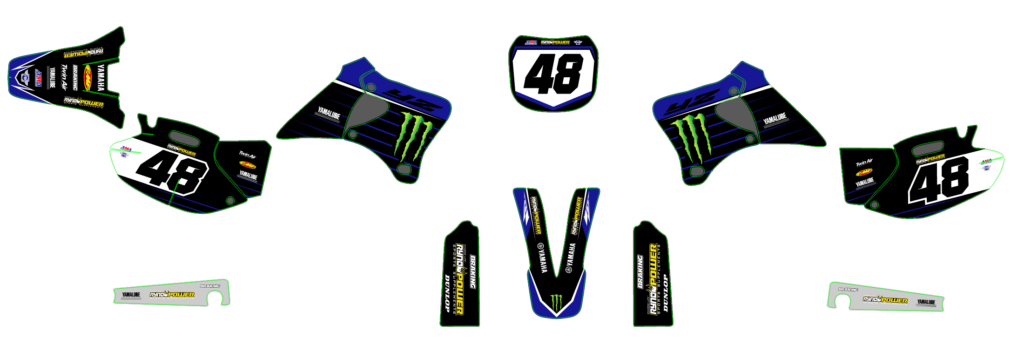 Yamaha custom motocross graphics design YAMAHA25-229