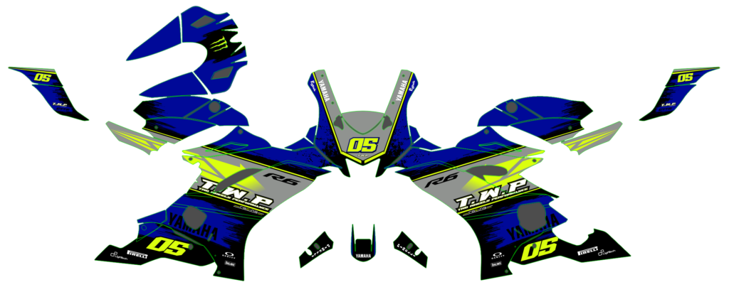 Yamaha custom motocross graphics design YAMAHA25-24