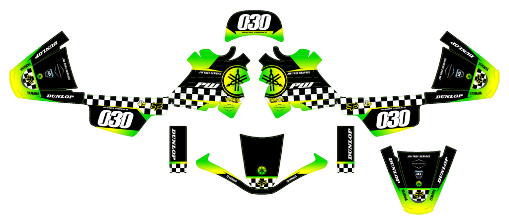 Yamaha custom motocross graphics design YAMAHA25-29
