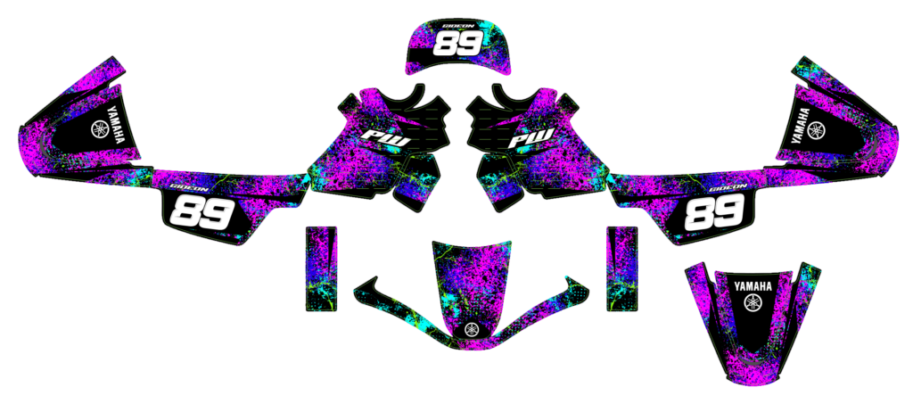 Yamaha custom motocross graphics design YAMAHA25-30