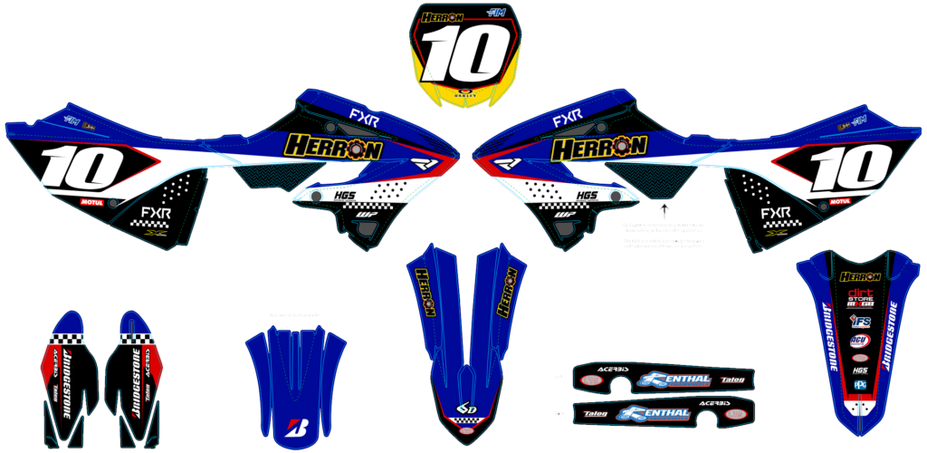 Yamaha custom motocross graphics design YAMAHA25-31