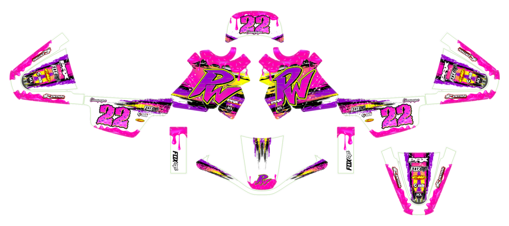 Yamaha custom motocross graphics design YAMAHA25-32