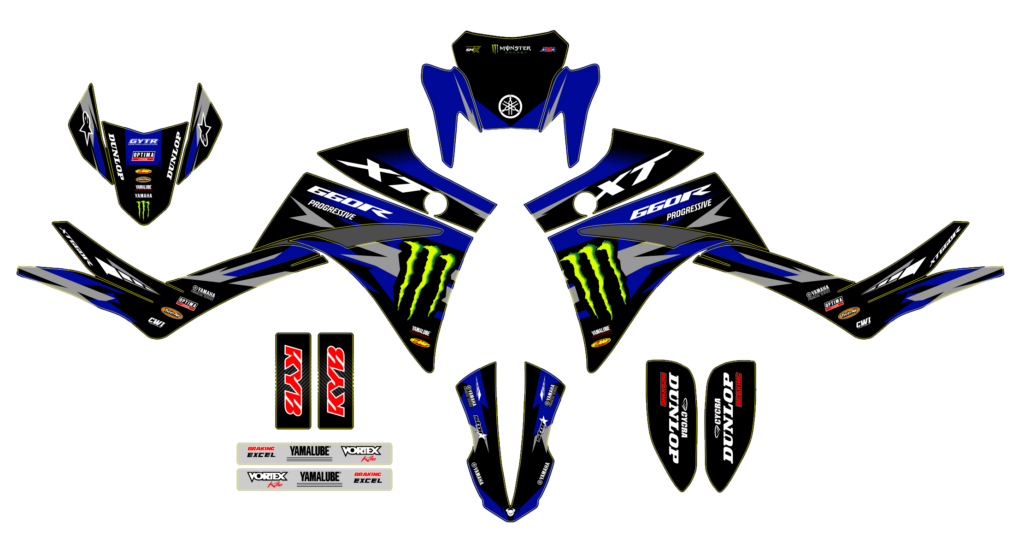 Yamaha custom motocross graphics design YAMAHA25-33