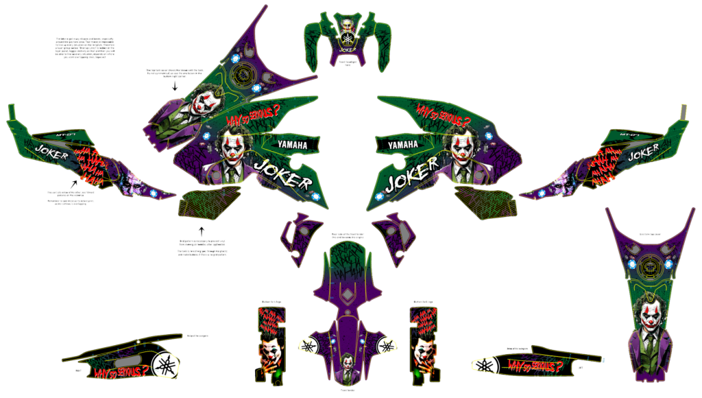 Yamaha custom motocross graphics design YAMAHA25-35
