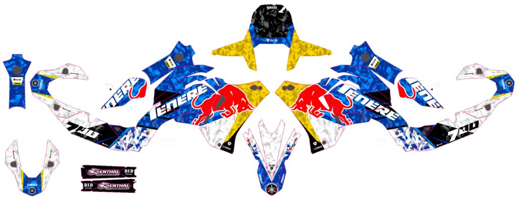 Yamaha custom motocross graphics design YAMAHA25-36