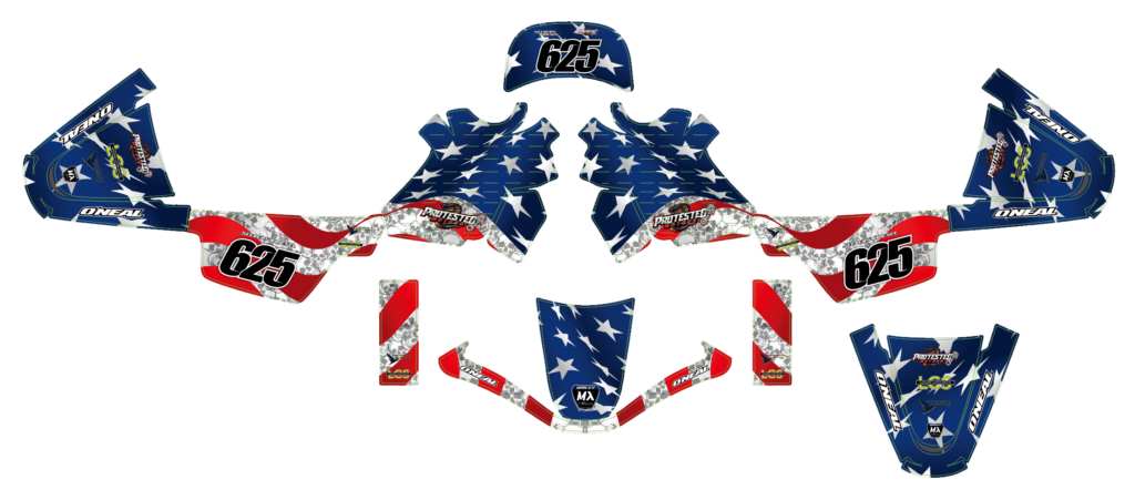 Yamaha custom motocross graphics design YAMAHA25-40