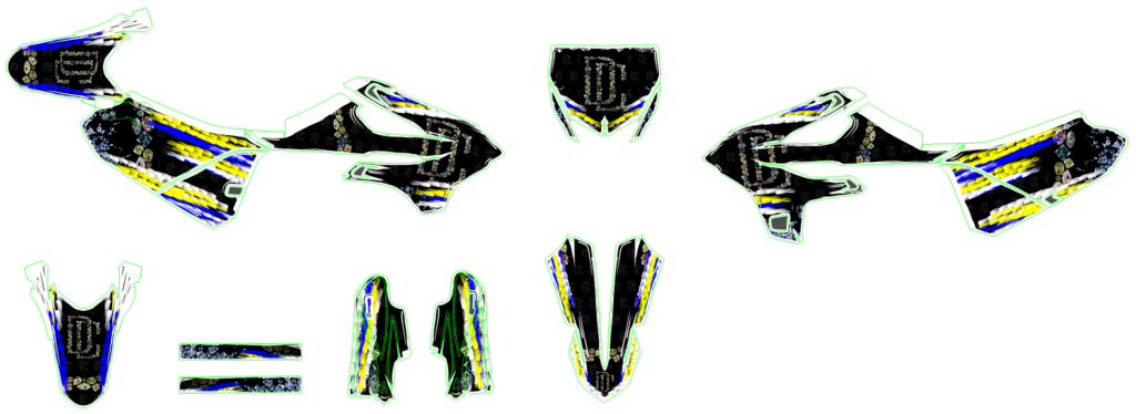 Yamaha custom motocross graphics design YAMAHA25-46